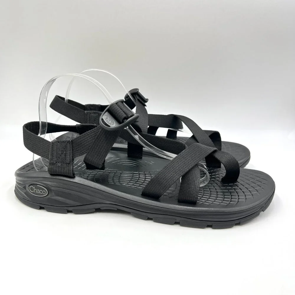 Chaco Mens‎ Size 12 Zvolv 2 Black Summer Outdoor Beach Sport Sandals J105083